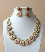 Pearl Leaf Kundan Set