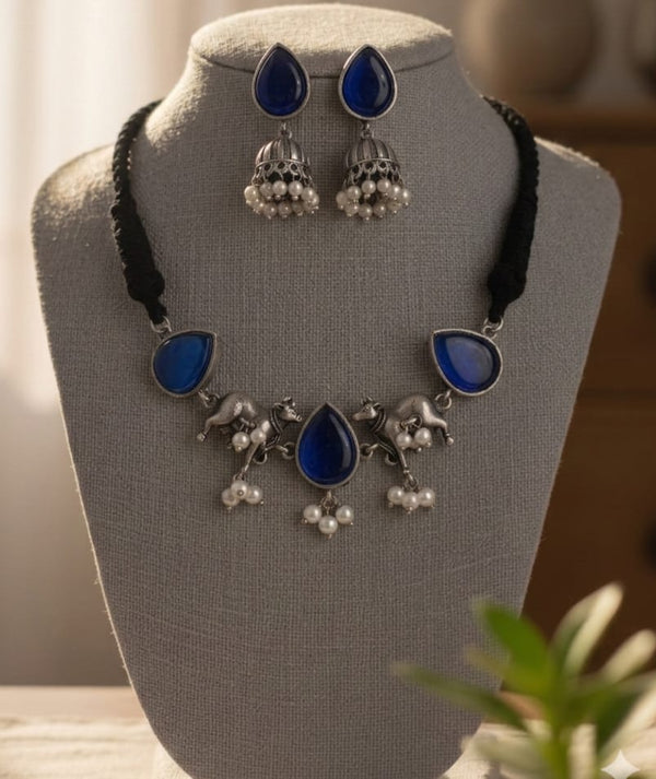 Veda Oxidized Statement Choker