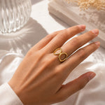 Twin Halo Premium Brass Ring