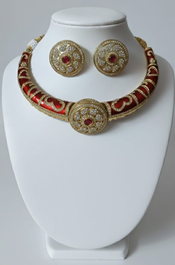 RangRani Meenakari Choker Set