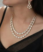 TwinLuxe Moissanite Necklace Set