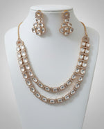 TwinLuxe Moissanite Necklace Set