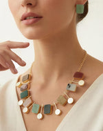 Nature Charm Raw Stone Necklace