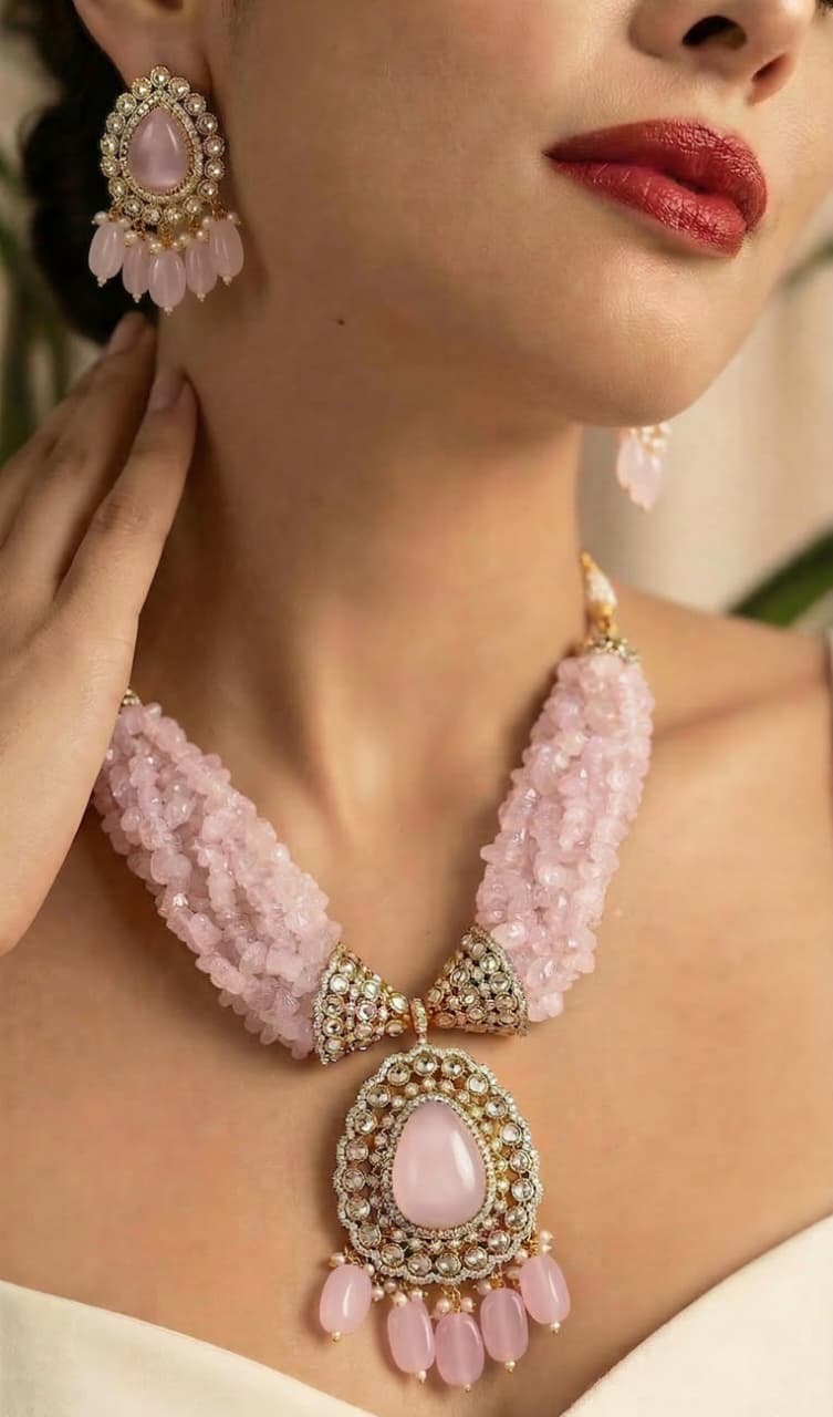 LavanyaBloom beaded necklace set