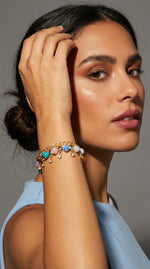Boho Bead Anti-Tarnish Charm Bracelet