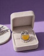 Royal Camel Statement Ring