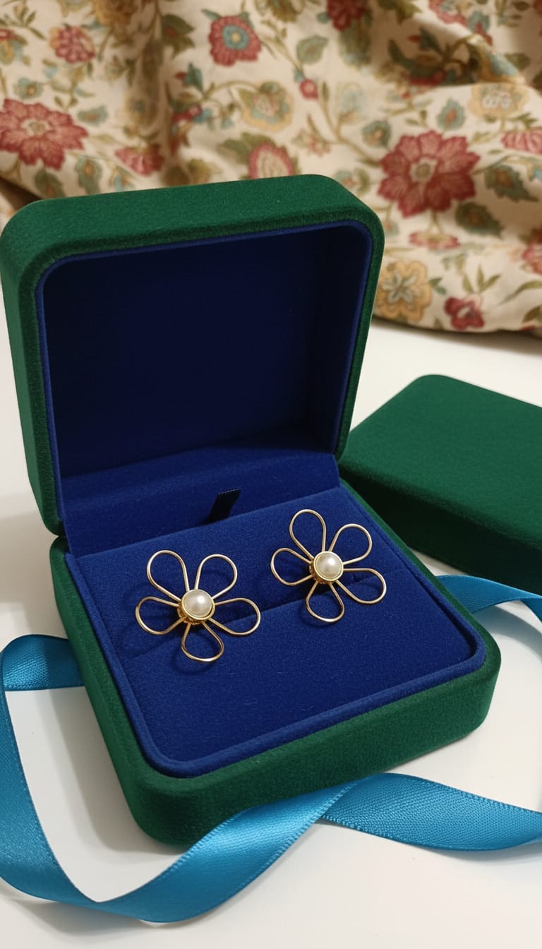 Daisy Glow Pearl Studs