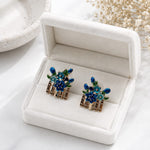 Bloom Basket Stud Earrings