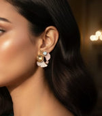 Whispering Petals Gold Studs