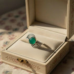 Aura Stone Oxidized Ring