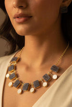 Nature Charm Raw Stone Necklace