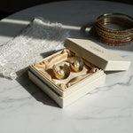 Vogue Swirl Anti-Tarnish Pearl Shell Earrings