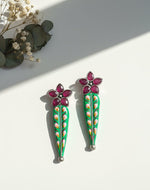 Prit Hand painted Stone Earrings