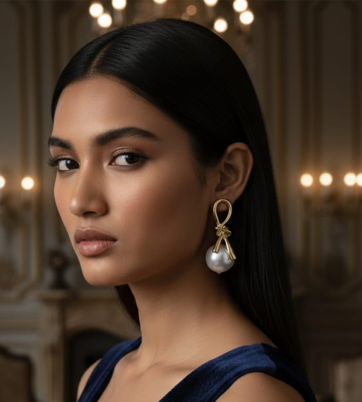 Empress Pearl Statement Earrings
