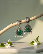 Jiya Oxidized Stone Earrings