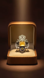 Rustic Stone Statement Ring