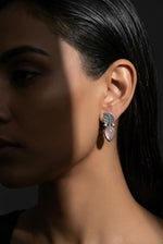Sage Whisper Leaf Studs