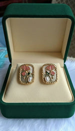 Peach Blossom Anti-Tarnish Studs
