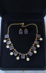 Nature Charm Raw Stone Necklace