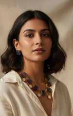 Nature Charm Raw Stone Necklace
