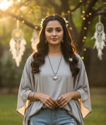 Aqua Muse Oxidized Fish Pendant Set