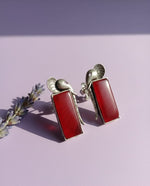 Gaj Oxidized Stone Earring