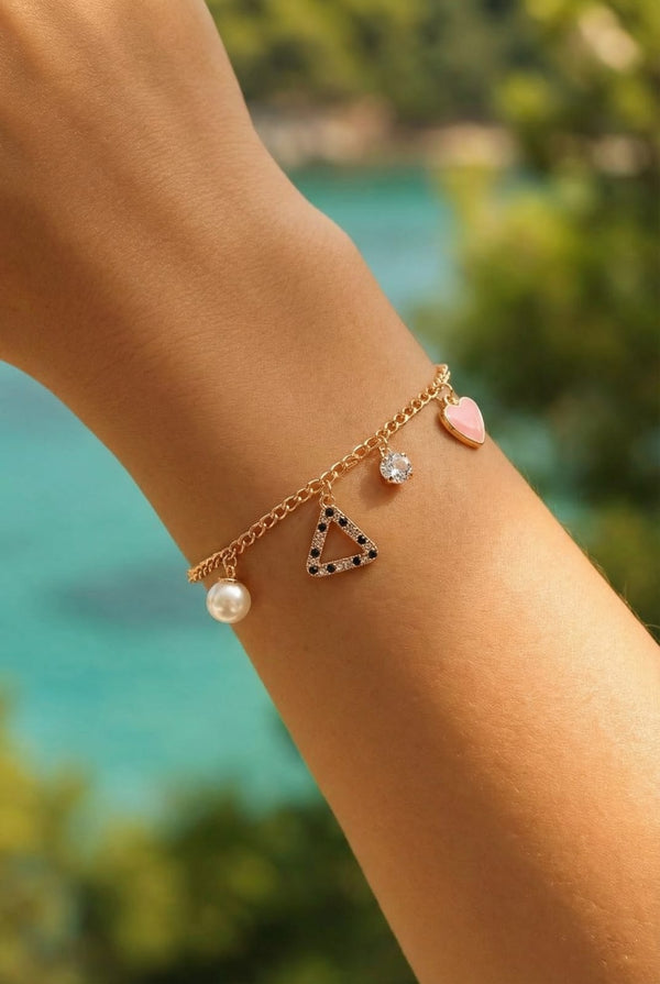 Trinity Glow Charm Bracelet