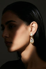 Rose Anti-Tarnish Pearl Cameo Earrings