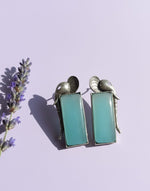 Gaj Oxidized Stone Earring