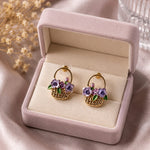Spring Basket Floral Studs