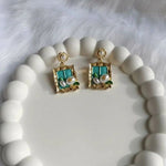 Parisian Anti-Tarnish Window Frame Earrings