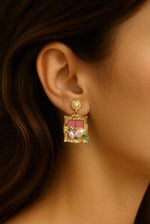 Parisian Anti-Tarnish Window Frame Earrings